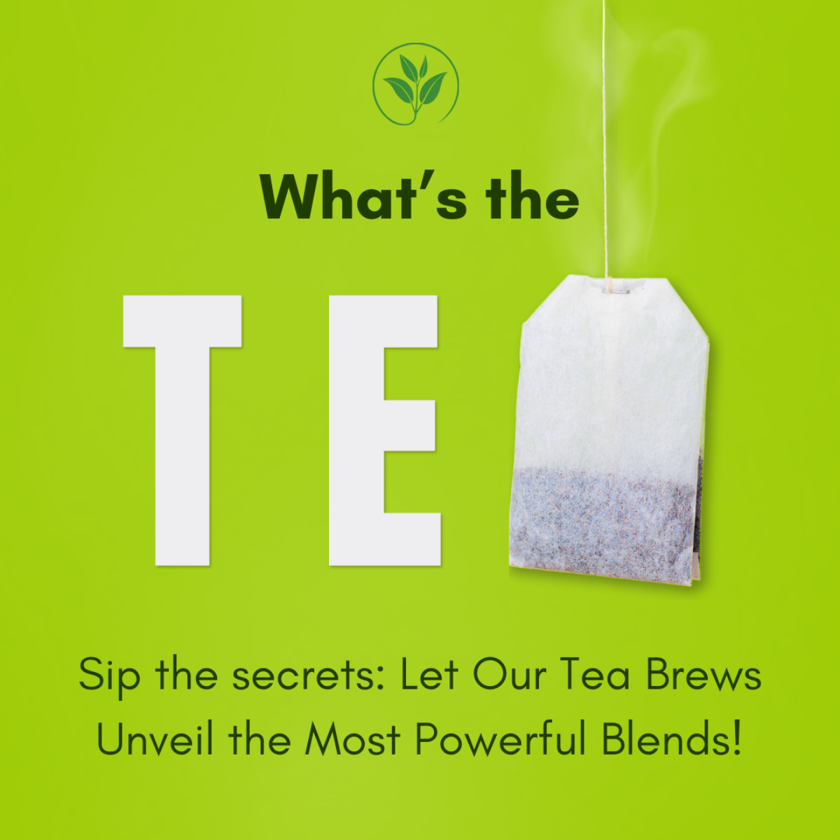 Playful tea brand marketing experiment sample